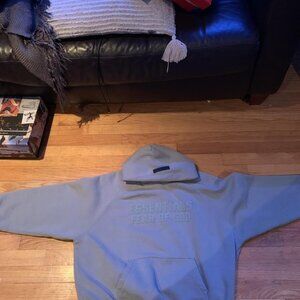 Fear of God Men's Blue and Green Hoodie